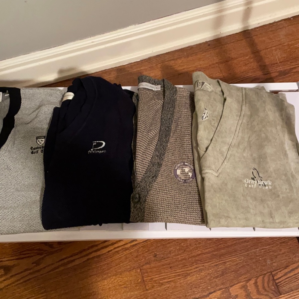 Bundle of golf vests